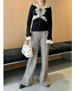 【オフィシャル・ MASHSTORE 限定】ストレッチレースニットトップス