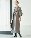 《シリーズあり/追加予約》souple woolダブルフェイスチェスターコート