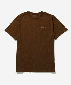 【SALE／40%OFF】Saturdays NYC Speckled Script Emb SS Tee サタデーズ　ニューヨークシティ トップス カットソー・Tシャツ ブラウン ベージュ カーキ【送料無料】