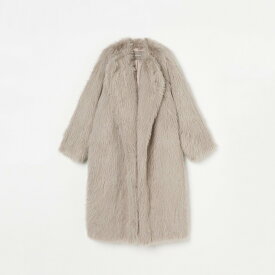 【SALE／60%OFF】HELIOPOLE ECO FUR LONG COAT エリオポール ジャケット・アウター その他のジャケット・アウター ベージュ ブラウン【送料無料】