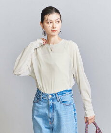 【SALE／80%OFF】BEAUTY&YOUTH UNITED ARROWS ポリエステルチュール ラグランスリーブ プルオーバー ユナイテッドアローズ アウトレット トップス カットソー・Tシャツ ホワイト グレー ブラック