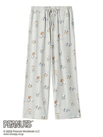 gelato pique 【PEANUTS】オリジナルアート 総柄ロングパンツ ジェラートピケ インナー・ルームウェア その他のインナー・ルームウェア グレー【送料無料】