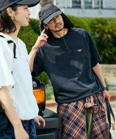 【SALE／10%OFF】NANGA 別注 neo-PRO スピンドル ワンポイントロゴ ポケットTシャツ 日本製 UVカット 吸水速乾 フリークスストア トップス カットソー・Tシャツ グレー ブラック ブラウン ホワイト【送料無料】