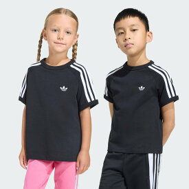 adidas 【公式】アディダス adidas スリーストライプ Tシャツ アディダス トップス カットソー・Tシャツ ブラック
