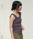 ワッフル 2WAY ヘンリーネック タンクトップ