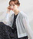 【洗える・パール調釦】愛されシアーカーディガン