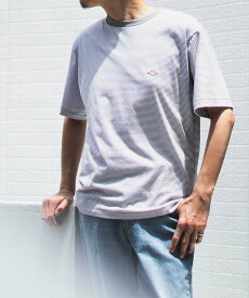 B:MING by BEAMS DANTON / ボーダー ショートスリーブ Tシャツ 24SS ロゴ ダントン ビーミング ライフストア バイ ビームス トップス カットソー・Tシャツ グレー ネイビー【送料無料】