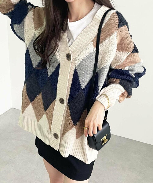 Geera アーガイルニットカーディガン Rakuten Fashion 楽天ファッション 旧楽天ブランドアベニュー Bn10