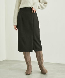 【SALE／22%OFF】ROPE' PICNIC ラナテックラップ風スカート ロペピクニック スカート その他のスカート ブラック グレー ブラウン グリーン ピンク