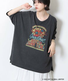 Ray BEAMS GOOD ROCK SPEED * Ray BEAMS / 別注 BAND BIG Tシャツ 24SS ロックT ビームス ウイメン トップス カットソー・Tシャツ ブラック ホワイト ブルー【送料無料】