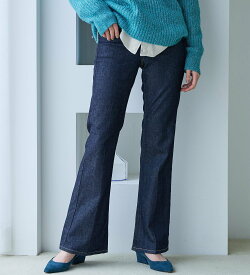 SOMETHING SOMETHING LISA フレアデニムパンツ エドウインオンラインモール パンツ その他のパンツ ブルー【送料無料】