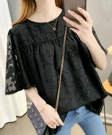 【SALE／44%OFF】miniministore フレア袖シフォンブラウス レディース夏服 ミニミニストア トップス シャツ・ブラウス ホワイト ピンク ブラック