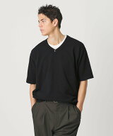 BEAUTY&YOUTH UNITED ARROWS KNITEE クリンプコットン Vネック ニット Tシャツ ウォッシャブル ビューテ…
