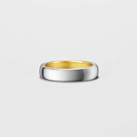 4℃ HOMME+ 【4°C HOMME+】 シルバー コンビカラー 5mm リング ヨンドシー アクセサリー・腕時計 リング…