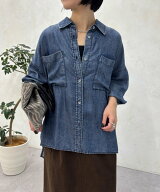 Jena espace merveilleux 【SNSで話題】【後ろ姿も着映え】テンセルバックシャーリングシャツ ジェナエス…