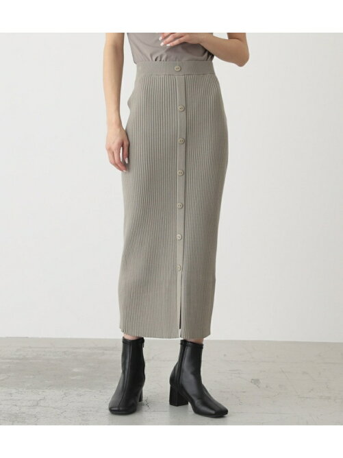 Azul By Moussy Button Rib Tight Knit Skirt ボタンリブタイトニットスカート Rakuten Fashion 楽天ファッション 旧楽天ブランドアベニュー Cp7811
