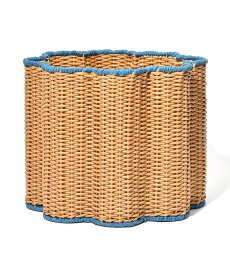 Francfranc パイピング バスケット M ブルー フランフラン インテリア・生活雑貨 収納用品・棚・ラック ブルー