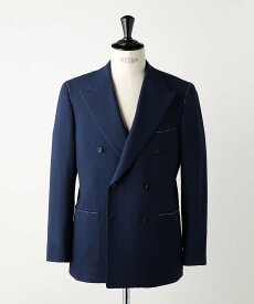 【SALE／50%OFF】UNITED ARROWS ＜SOVEREIGN＞ファンシーウェーブ ハンドライン ダブル 6ボタン テーラードジャケット ユナイテッドアローズ アウトレット ジャケット・アウター テーラードジャケット・ブレザー ネイビー【送料無料】