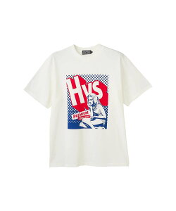 HYSTERIC GLAMOUR HYS SURF PREMIUM QUALITY T�V���c �q�X�e���b�N�O���}�[ �g�b�v�X �J�b�g�\�[�ET�V���c �u���b�N �z���C�g �O���[���y���������z