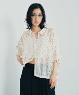 LEPSIM 裾ドロストアソートシャツSS レプシィム トップス シャツ・ブラウス ブラック ブラウン ホワイト…