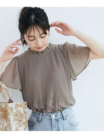 【SALE／10%OFF】ViS 【マシンウォッシャブル】シフォンプリーツブラウス ビス シャツ/ブラウス シャツ/ブラウスその他 ベージュ ブラック ホワイト グリーン