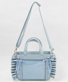 WEGO LADY'S きらめきレースアップフリル痛ショルダー ウィゴー ファッション雑貨 その他のファッション雑貨 ピンク ブルー ベージュ レッド ホワイト パープル グレー ブラック【送料無料】