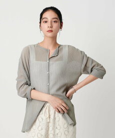 【SALE／19%OFF】BEAUTY&YOUTH UNITED ARROWS クレープ クルーネックカーディガン ビューティー＆ユース　ユナイテッドアローズ トップス カーディガン グレー ホワイト ブラック オレンジ【送料無料】