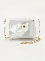 【Dukkah】(L)ポーチ付クリアショルダー