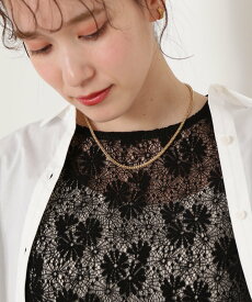 N. Natural Beauty Basic スネークチェーンネックレス エヌ ナチュラルビューティーベーシック* アクセサリー・腕時計 ネックレス ゴールド シルバー