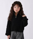【10C REPIPI】ケーブルハーフZIPニット