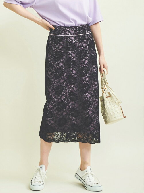 The Virgnia フロッキーレース配色タイトスカート Rakuten Fashion 楽天ファッション 旧楽天ブランドアベニュー Be5814