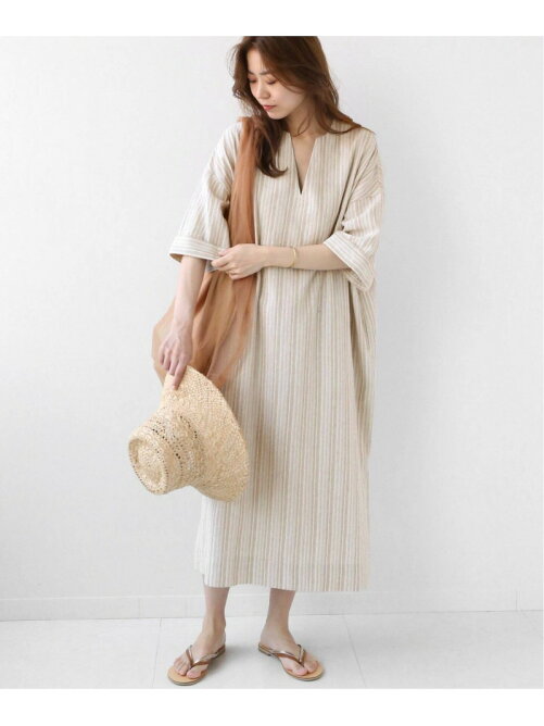 Journal Standard Relume リネンコットンストライプカフタンワンピース Rakuten Fashion 楽天ファッション 旧楽天ブランドアベニュー Df0814