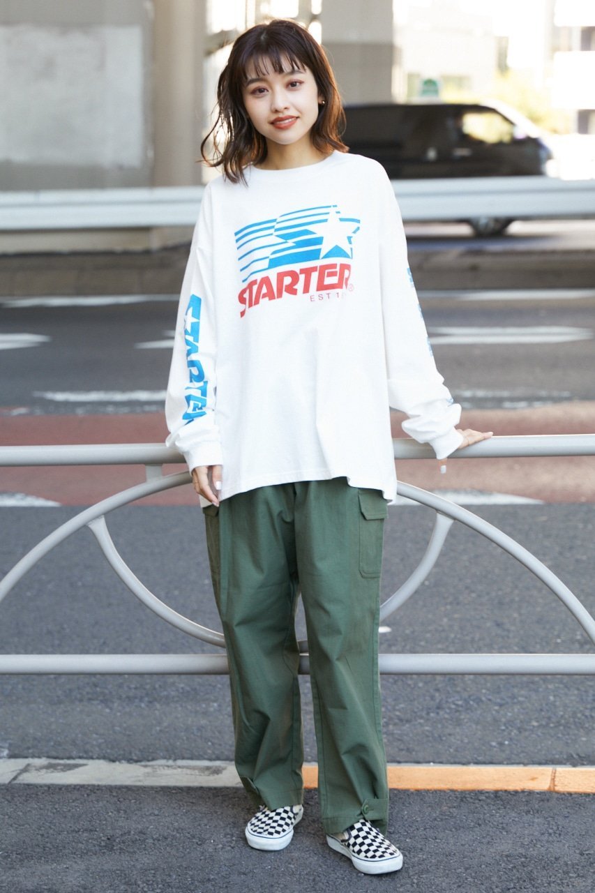 RODEO CROWNS WIDE BOWL｜STARTER ロゴ L/S Tシャツ | Rakuten Fashion 