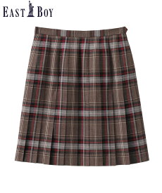 【SALE／50%OFF】EASTBOY スカート チェック プリーツ 制服 通学 スクール 中学生 高校生 学校 イーストボーイ スカート その他のスカート ブラウン ネイビー【送料無料】