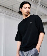 SB select U.S. POLO ASSN. 半袖ニット シルバーバレット トップス ニット カーキグリーン ベージュ ホワ…