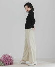フラワーナローワイドパンツ