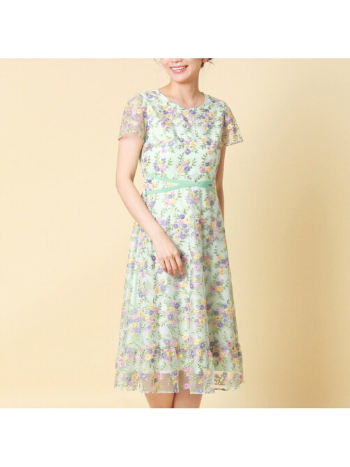 Rose Tiara チュールフラワー刺繍ワンピース Rakuten Fashion 楽天ファッション 旧楽天ブランドアベニュー Am0815