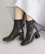 【SALE／43%OFF】carino スクエアトゥブロックヒールブーツ モード・エ・ジャコモ×イング シューズ・靴 …