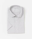 【SALE／46%OFF】URBAN RESEARCH DOORS LIFE STYLE TAILOR セミワイド半袖シャツ アーバンリサーチドアーズ スーツ・フォーマル Yシャツ・カッターシャツ ブラウン ホワイト ネイビー