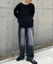 【Chikashitsu +】see-through long sleeve knit