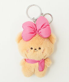 WEGO LADY'S BIGリボンくまぬいぐるみキーホルダー ウィゴー インテリア・生活雑貨 その他のインテリア・生活雑貨 ピンク ホワイト ブラウン