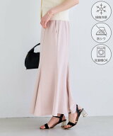 VIS 【新色追加】美easyリネンライクマーメイドスカート/イージーケア・接触冷感・セットアップ対応 ビス…
