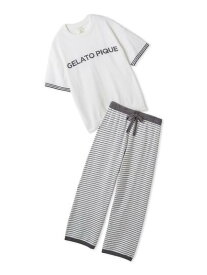 gelato pique スムーズィーロゴジャガードプルオーバー&ロングパンツセット ジェラートピケ インナー・ルームウェア その他のインナー・ルームウェア グレー ピンク レッド ネイビー【送料無料】