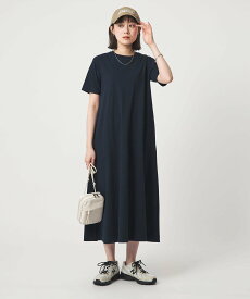 UNITED ARROWS green label relaxing 【別注】＜Champion＞ショートスリーブ フレア Tシャツ ワンピース ユナイテッドアローズ グリーンレーベルリラクシング ワンピース・ドレス ワンピース ブラック ホワイト ネイビー【送料無料】