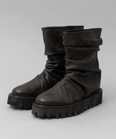 【SALE／40%OFF】MAISON SPECIAL Vibram Sole Gather Loose Long Boots Made In TOKYO メゾンスペシャル シューズ・靴 ブーツ グレー ブラック ホワイト【送料無料】