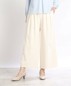 【SALE／60%OFF】Reflect 【春SALE/WEB限定カラーあり/洗える】ストレッチワイドクロップドパンツ リフレクト パンツ その他のパンツ ホワイト グレー ブラウン ネイビー【送料無料】