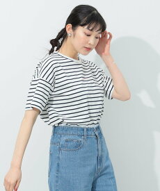 BEAMS HEART WOMEN BEAMS HEART / バックタック スモールロゴ Tシャツ ビームス ハート トップス カットソー・Tシャツ ホワイト ブルー ネイビー