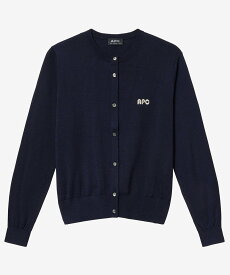 A.P.C. 406 カーディガン アー・ぺー・セー トップス ニット ベージュ ネイビー【送料無料】