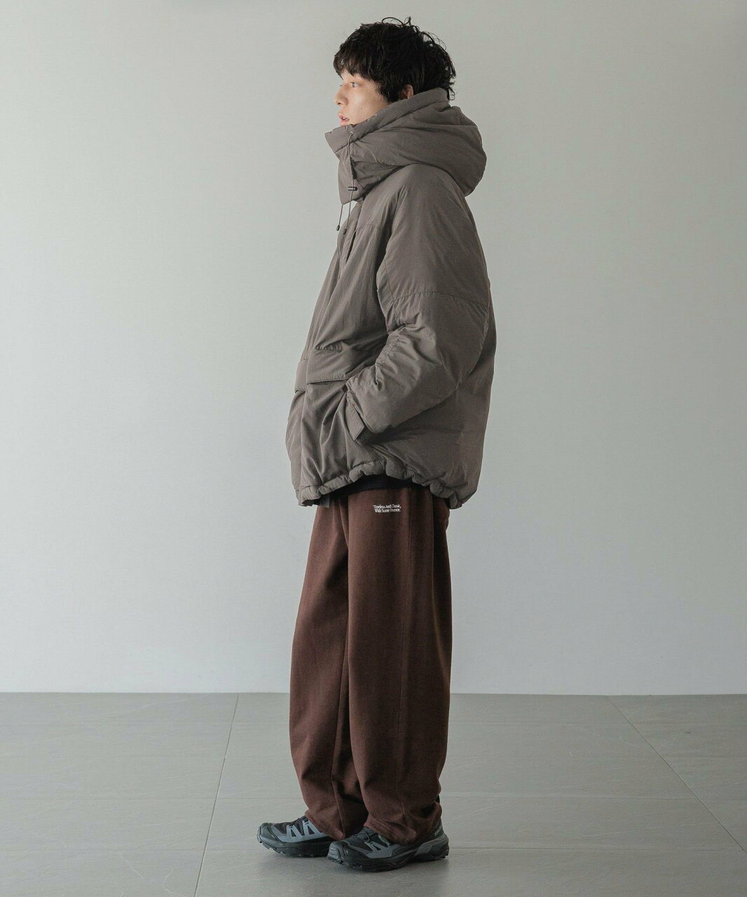 【SALE/20%OFF】LOWRYS FARM 【LFM(U)】エアサーマル2WAYパーカー ローリーズファーム ジャケット・アウター ダウンジャケット・ダウンベスト グレー ベージュ カーキグリーン【送料無料】 - メイン画像 14