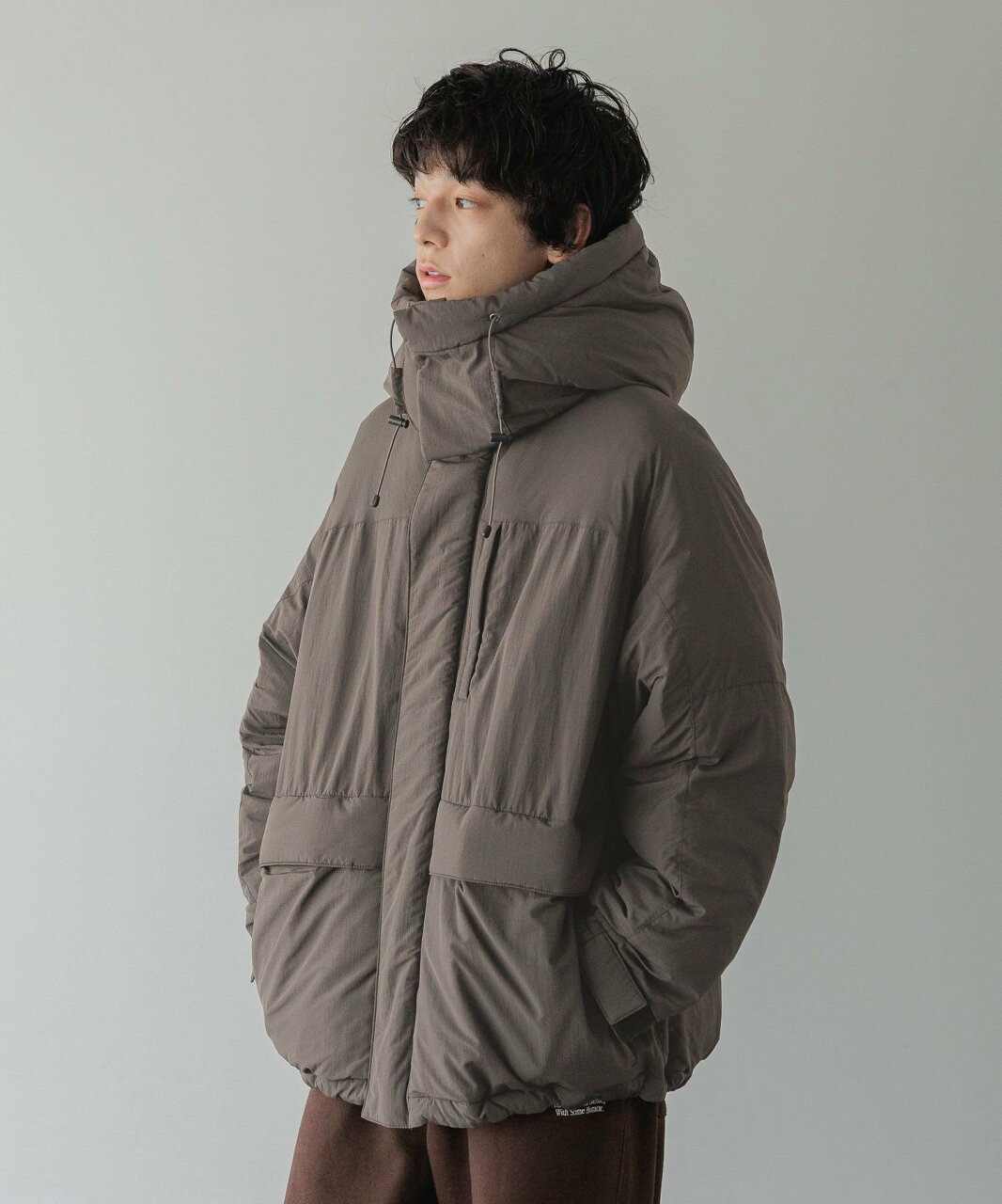 【SALE/20%OFF】LOWRYS FARM 【LFM(U)】エアサーマル2WAYパーカー ローリーズファーム ジャケット・アウター ダウンジャケット・ダウンベスト グレー ベージュ カーキグリーン【送料無料】 - メイン画像 17